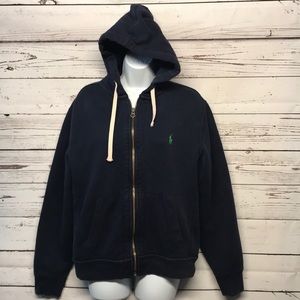 Ralph Lauren Polo Full Zip Hoodie Green Pony